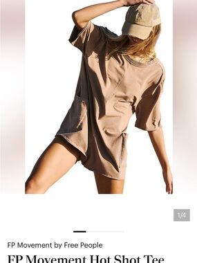 FP Movement Hot Shot Tee Romper
Mocha Latte Retail $60 NWOT
Washed. Never worn